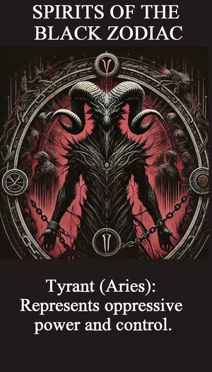 Aries Black Zodiac Tyrant with ram image