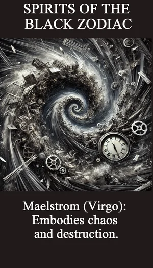 Virgo Black Zodiac Maelstrom with vortex image