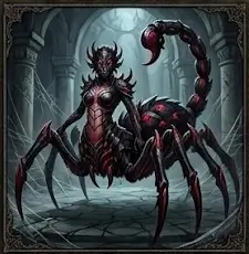 Scorpio the nightmare arachnid