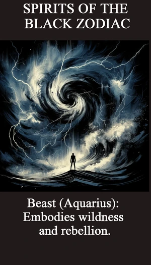 Aquarius Beast within wild vortex image