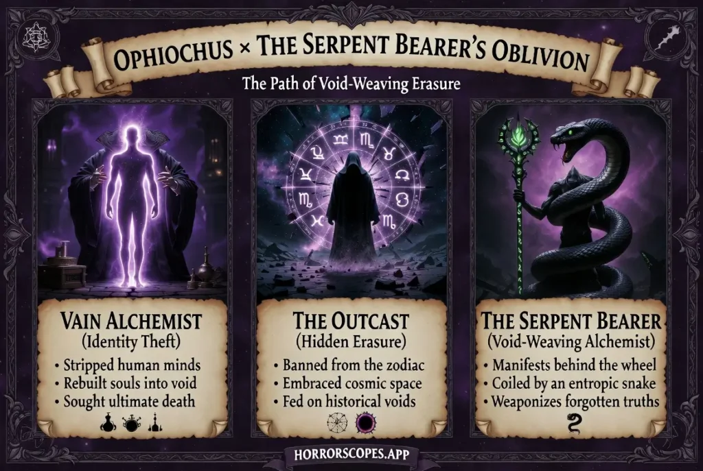 ophiuchus infographic showing the descent