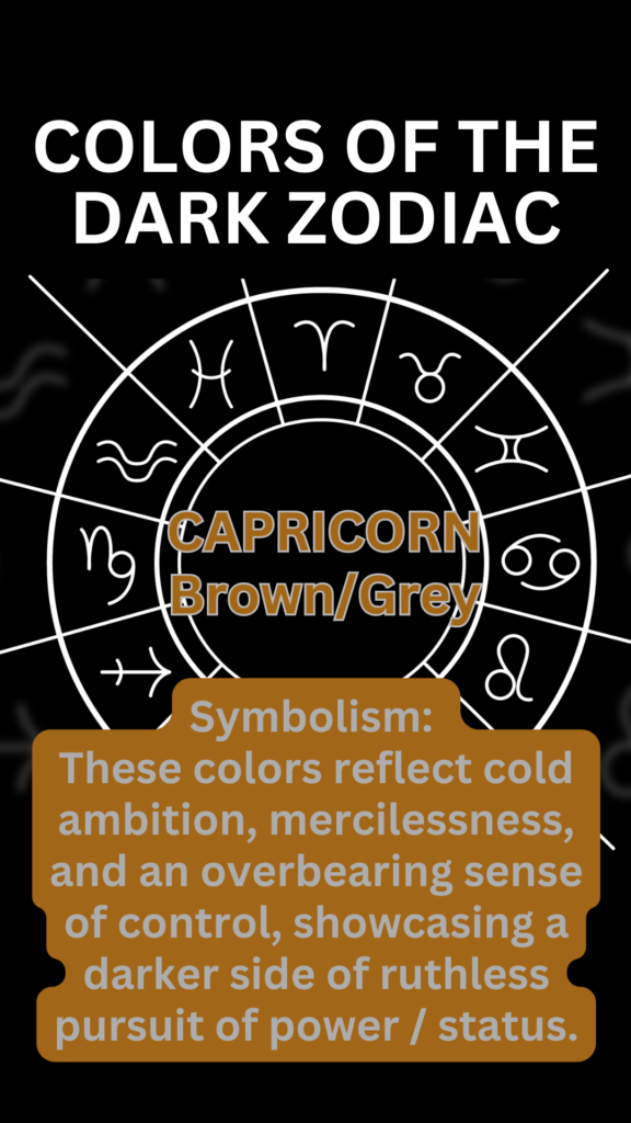 Capricorn dark zodiac