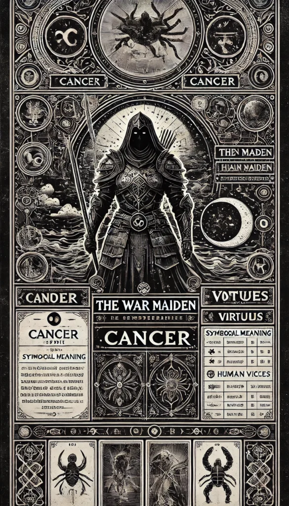 Cancer - the war maiden of Black Zodiac Traits