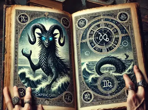 capricorn inspired by https://horrorscopes.app
