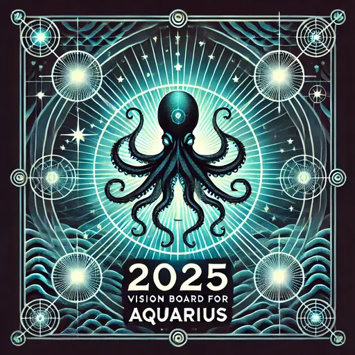 2025 Vision Board for Aquarius