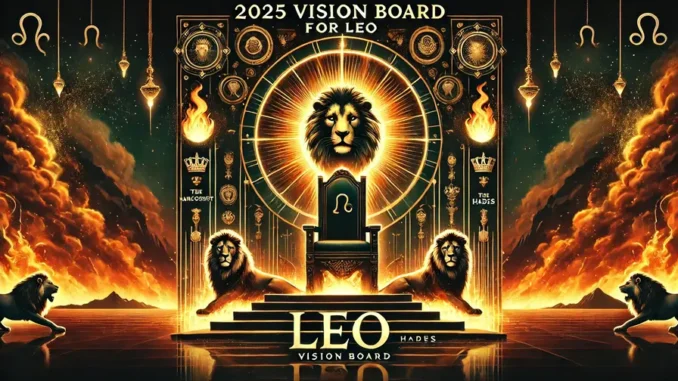 2025 Vision board for Leo