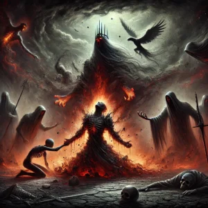 Your Deepest Fear: The warrior stands frozen as their world crumbles, stripped of power, bound by unseen forces.
