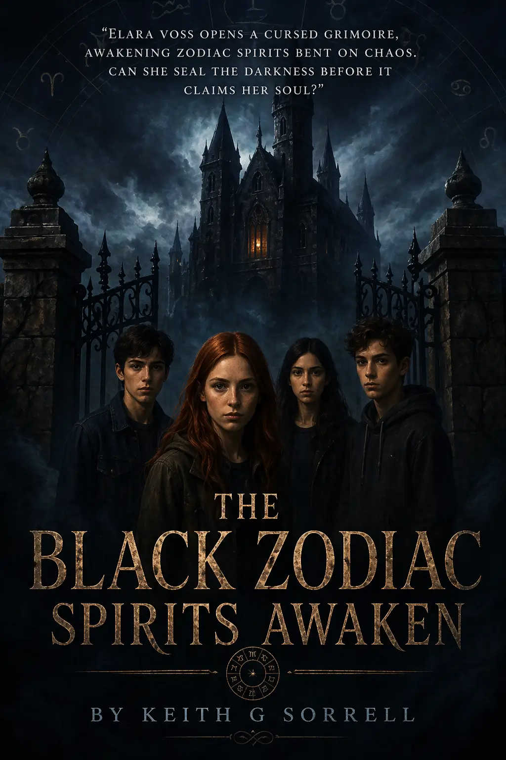front cover for book "Black Zodiac Spirits Awaken"