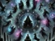 Black Zodiac spirits with starry sky and shadowy figure image