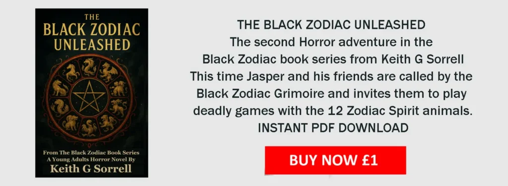 the black zodiac unleashed banner advert for the new ebook