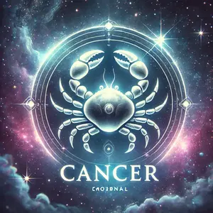 cancer with glowing crab among the stars