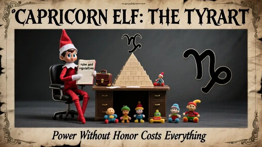 Capricorn the tyrant scenario with briefcase pyramid hierarchy corporate takeover
