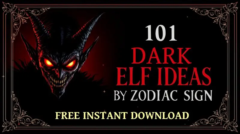 101 Dark Elf on the Shelf Ideas by Zodiac Sign - Free PDF Download Guide