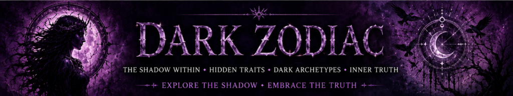 horror astrology - dark zodiac banner