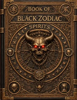 front cover of the book of black zodiac spirits