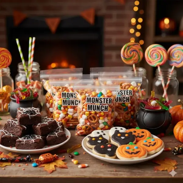 image showing several halloween treats for kids