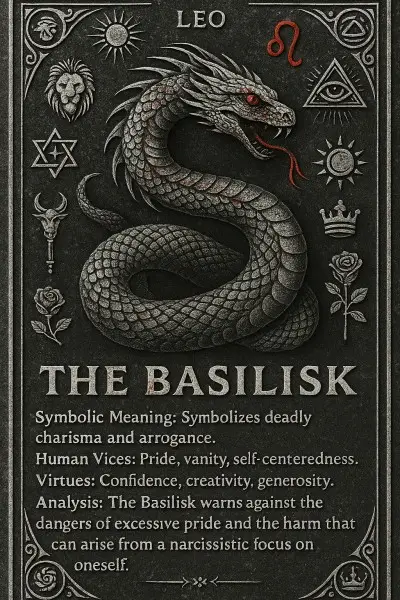stone tablet for black zodiac leo