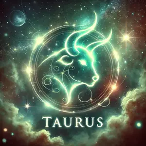 A demonic bull emerging, its eyes glowing and horns sharp against a starry backdrop.