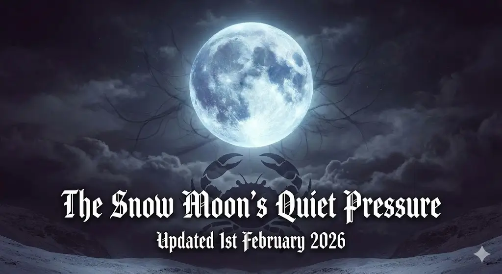 Dark Zodiac 2026 - the snow moon's quiet pressure
