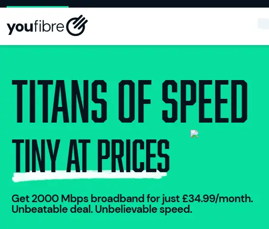 youfibre banner advert