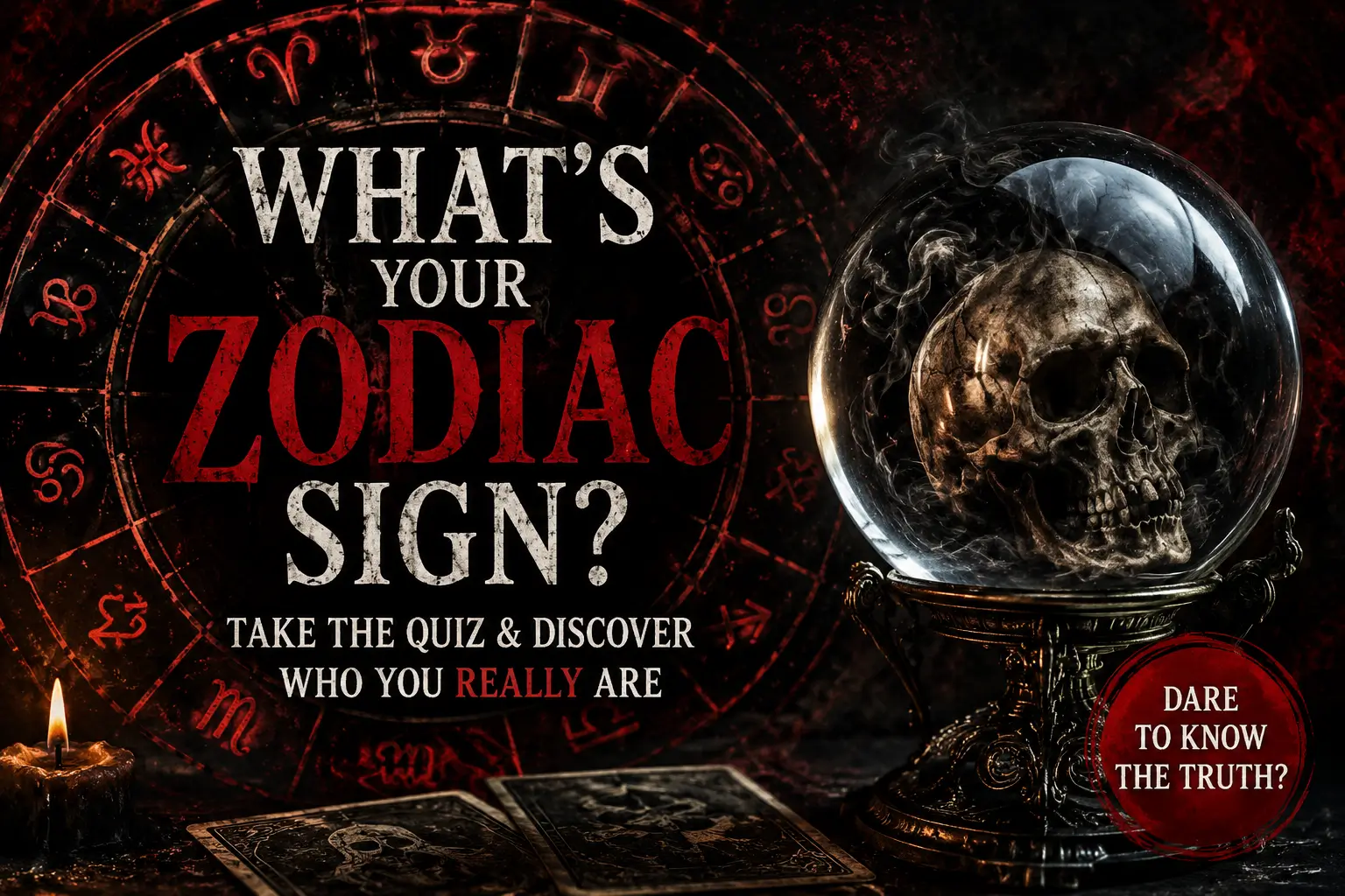 zodiac quizzes feature image with circle of zodiac signs